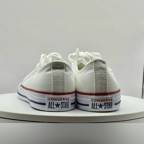 NWB Converse Chuck Taylor All Star Low Top White Canvas Unisex Shoes Size W 9 M7 - Picture 6 of 12